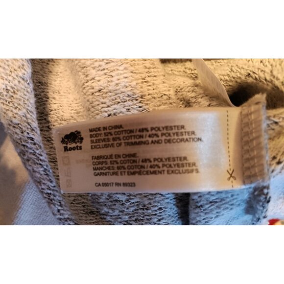 Roots Cabin Large Heathered Raglan Sweatshirt, Canada, Chenille Red Beaver Women - Picture 7 of 7